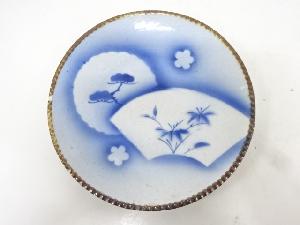 古伊万里　染付　松竹梅七寸皿